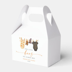 Two Little Boos Are Almost Due! Baby Shower Favor Boxes