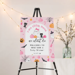 Two Little Boos Due baby shower welcome Foam Board