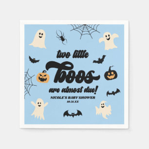 Two Little Boos Twins Halloween Baby Shower Napkins