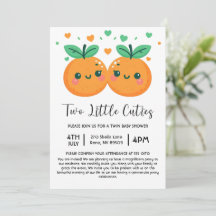 Two Little Cuties are on The Way Twins Baby Shower