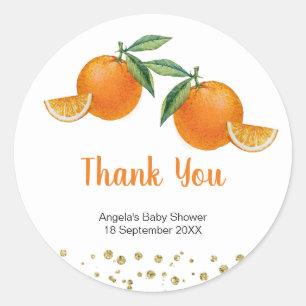 Two Little Cuties Twin Thank You Sticker