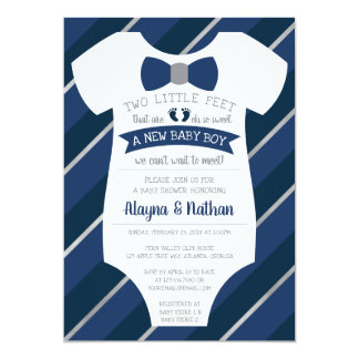 bow tie baby shower invite