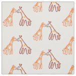 Two little giraffes fabric