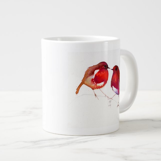 Two Little Ink Birds 2014 Giant Coffee Mug (Front Right)
