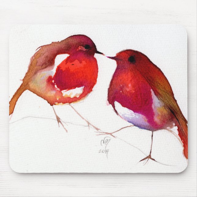 Two Little Ink Birds 2014 Mouse Pad (Front)