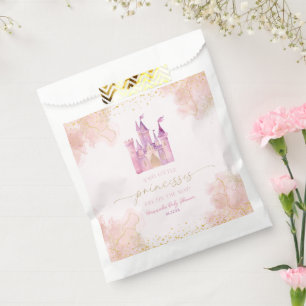 Two Little Princesses Castle Twins Baby Shower Favor Bag