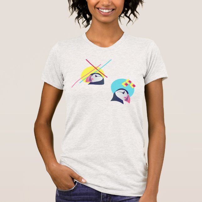 Two Little Pufflings T-Shirt (Front)