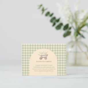 Two Little Sprouts Are On the Way Baby Shower  Enclosure Card