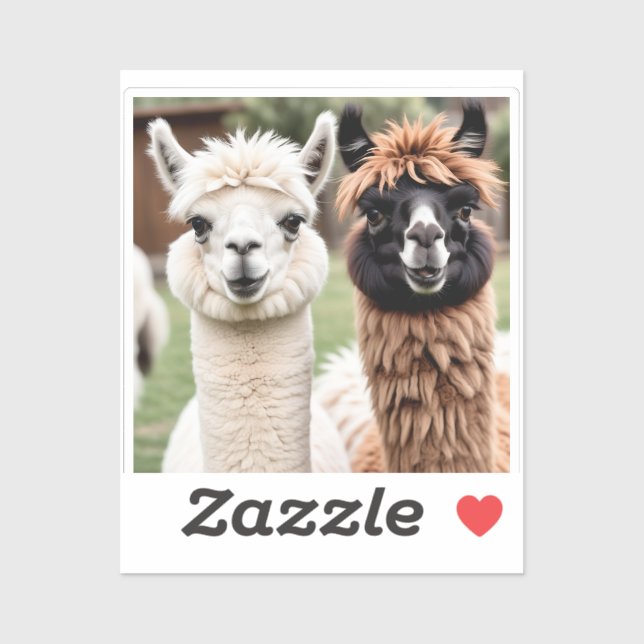 Two Llamas Sticker (Sheet)