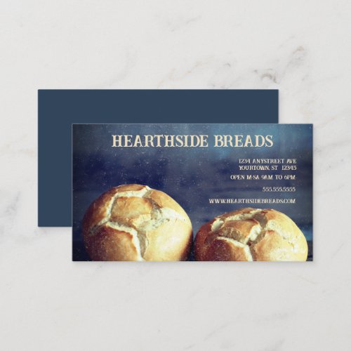 Two Loaves of Bread Bakery Baker Business Card