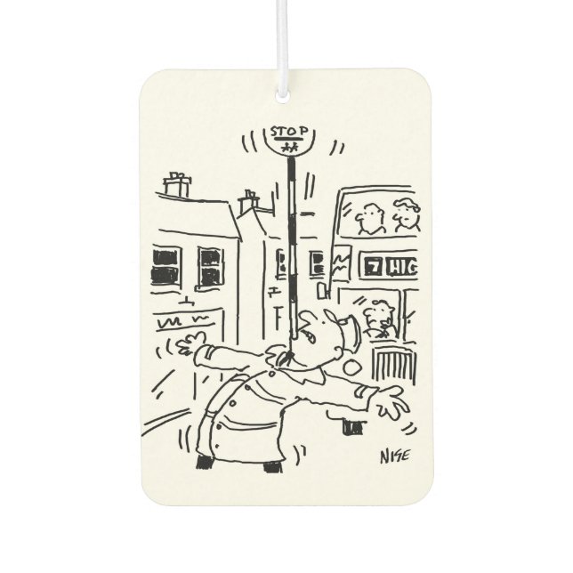 Two Lollipop Men Cartoons Air Freshener (Front)