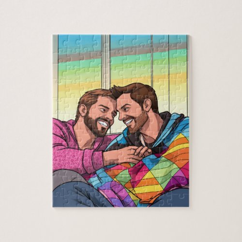 Two Love Boy Make Your Rainbow Jigsaw Puzzle