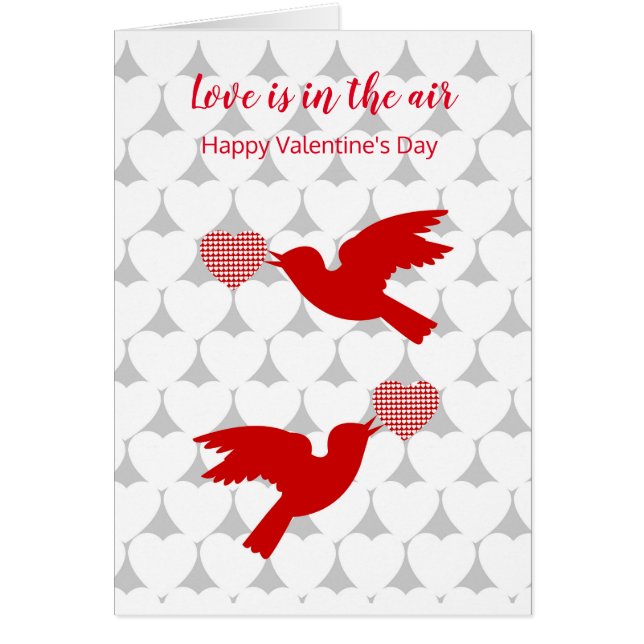 Two lovebirds on Valentine's Day Cards (Front)