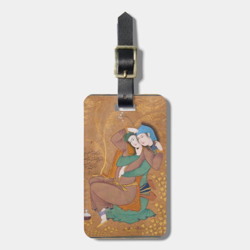 Two Lovers by Reza Abbasi 1630 Luggage Tag