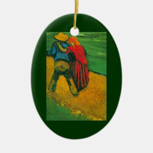 Two Lovers by Vincent van Gogh Ceramic Ornament