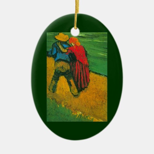 Two Lovers by Vincent van Gogh Ceramic Ornament