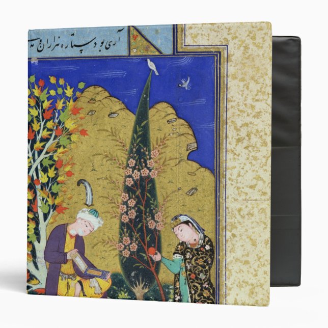Two Lovers in a Flowering Orchard 3 Ring Binder (Front/Inside)