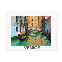 Two lovers in a Venice, Italy gondola.