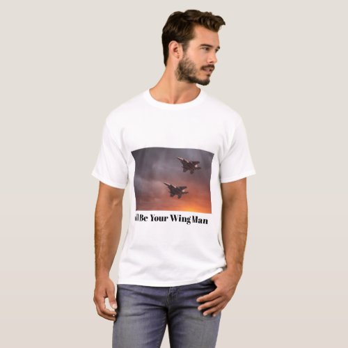 Two low flying F_15E Strike Eagles at sunset T_Shirt