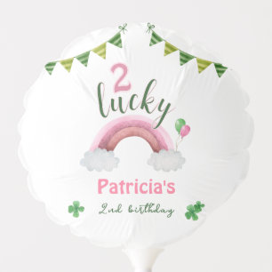 Two Lucky 2nd Birthday Balloon