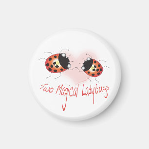 Two Magical Ladybugs Magnet