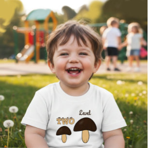 Two mashrooms baby bodysuit