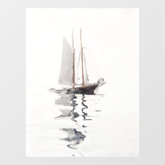 Two-masted Schooner with Dory (1894) Wall Decal