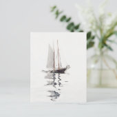 Two-masted Schooner with Dory by Winslow Homer (Standing Front)