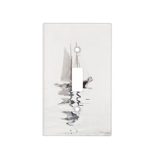 Two-masted Schooner with Dory by Winslow Homer Light Switch Cover (Front)