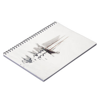 Two-masted Schooner with Dory by Winslow Homer Notebook