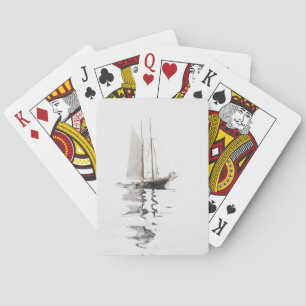 Two-masted Schooner with Dory by Winslow Homer Poker Cards