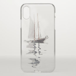 Two-masted Schooner with Dory by Winslow Homer iPhone X Case