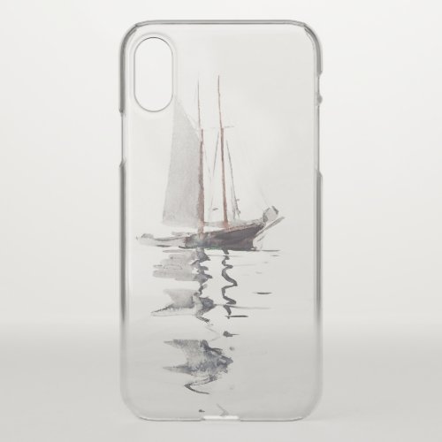 Two_masted Schooner with Dory by Winslow Homer iPhone X Case