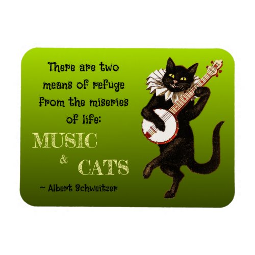 Two Means of Refuge Music Cats Schweitzer Magnet