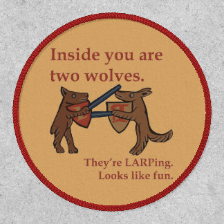Two Medieval Wolves Patch