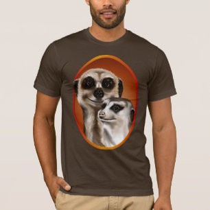 Two Meerkat Oval Shirt