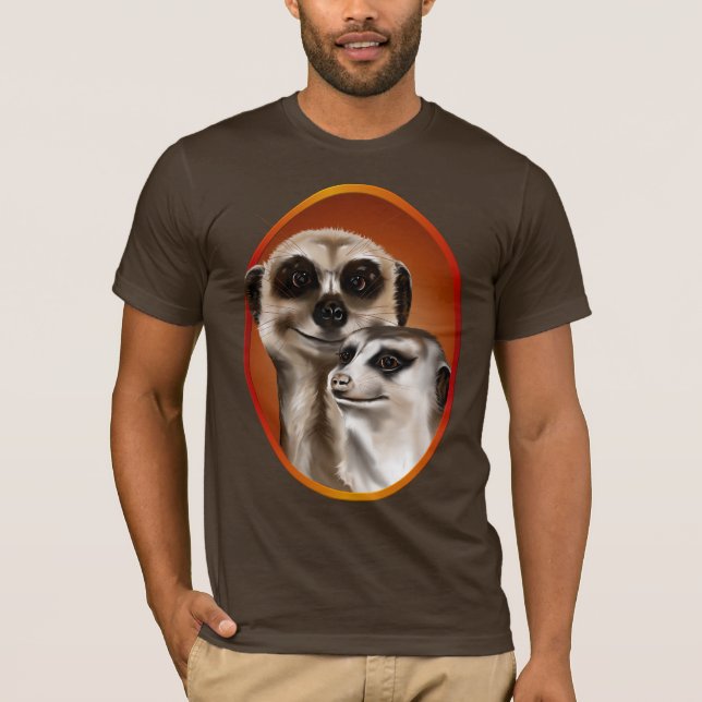 Two Meerkat Oval Shirt (Front)