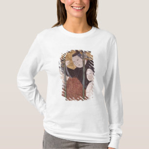 Two men and woman behind awning, detail screen T-Shirt