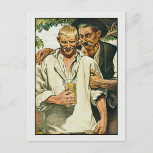 Two Men by Richard Schaupp Fine Art Gay Postcard