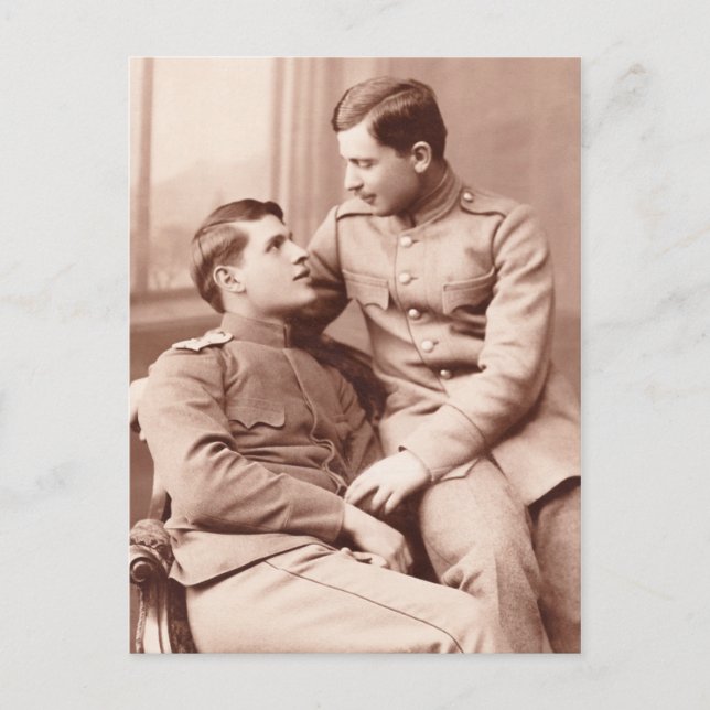 Two Men Postcard (Front)