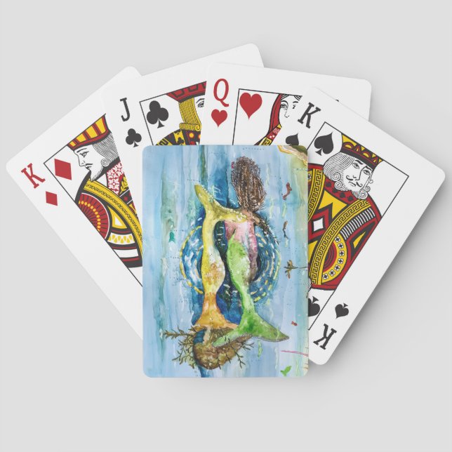 Two Mermaids Poker Cards (Back)