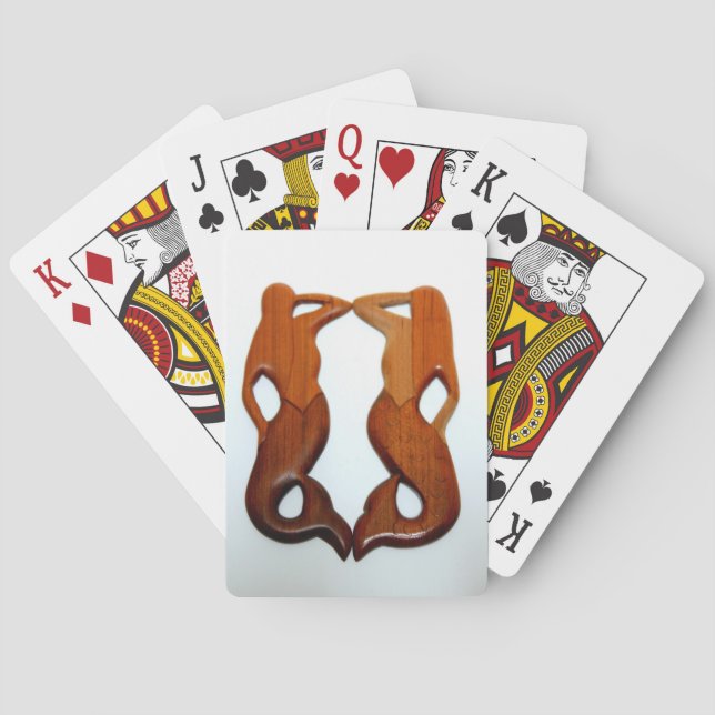 two mermaids poker cards (Back)