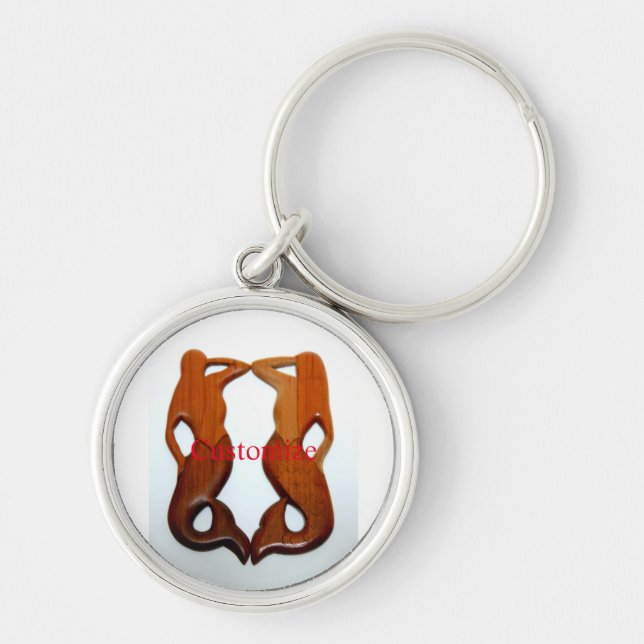 Two mermaids Thunder_Cove Keychain (Front)