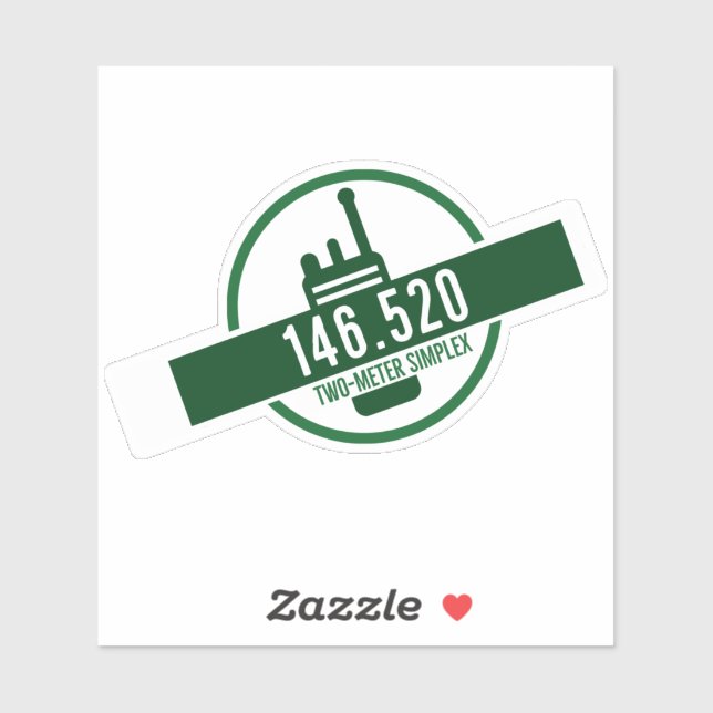 Two Meter Simplex Calling Frequency Sticker (Sheet)