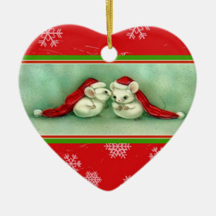 Two Mice have a Christmas Secret Ornament