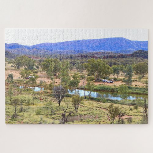 Two Mile camp site Outback Australia Jigsaw Puzzle