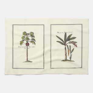 Two Miniature Framed Palm Trees Towel