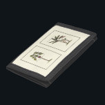 Two Miniature Framed Palm Trees Trifold Wallet<br><div class="desc">Two miniature framed prints of palm trees. Simple and subtle,  this piece will not distract from the allure of a room. Would make a great gift for yourself or a loved one!</div>