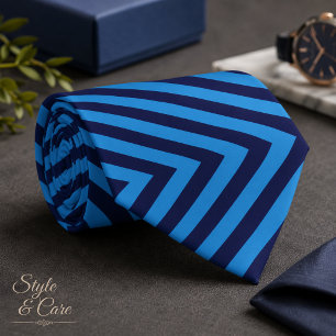 Two Mixed Color Striped Formal Tie