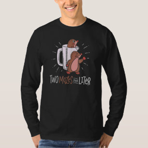 Two Moles Per Liter Cute Animal   Chemist Costume T-Shirt